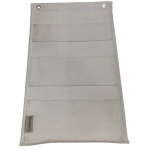 Caraway Lid Holder Cream Canvas Wall Hanging Kitchen Organizer Storage